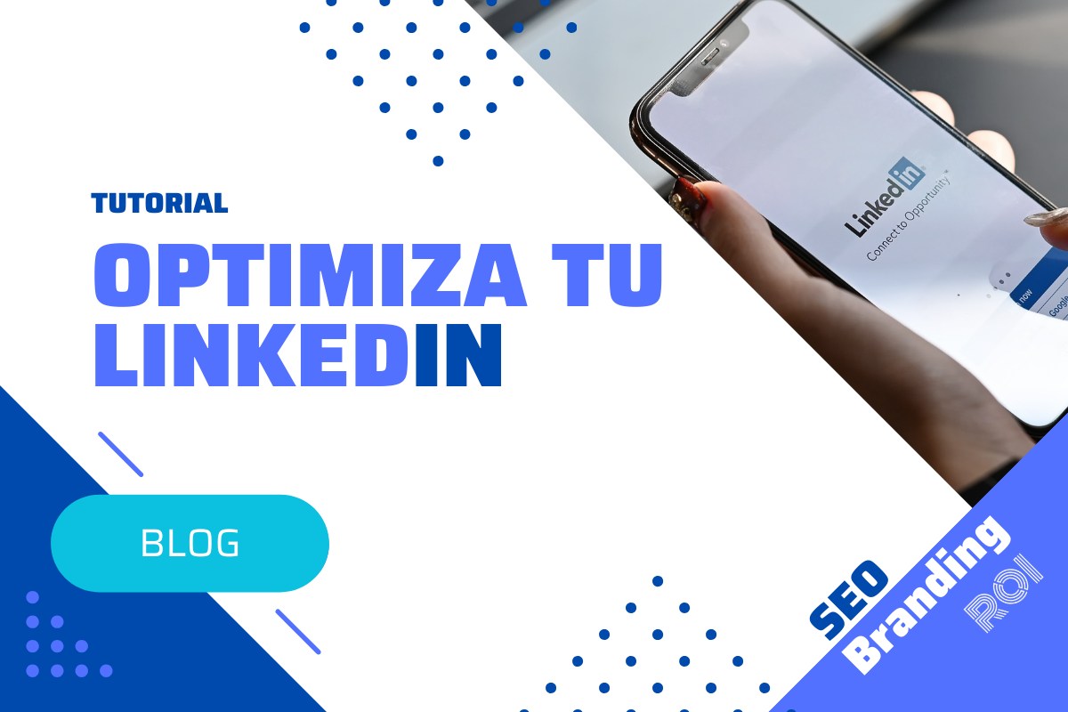 Ilustración con el texto "Tutorial optimiza tu Linkedin".